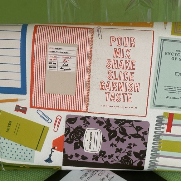 KATE SPADE PAGE TURNER CARD CASE TRIFOLD WALLET:NWT CREAM/MULTI - Picture 5 of 13